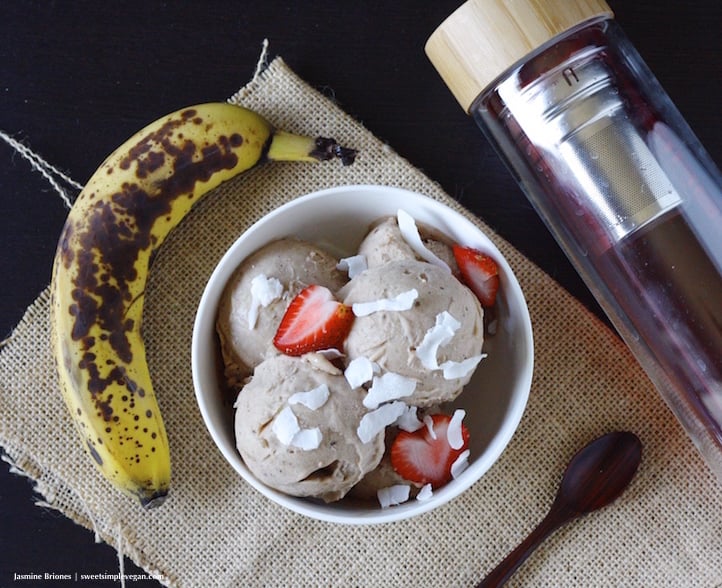 Cacao Banana Ice Cream Breakfast Bowl (raw, low-fat)178