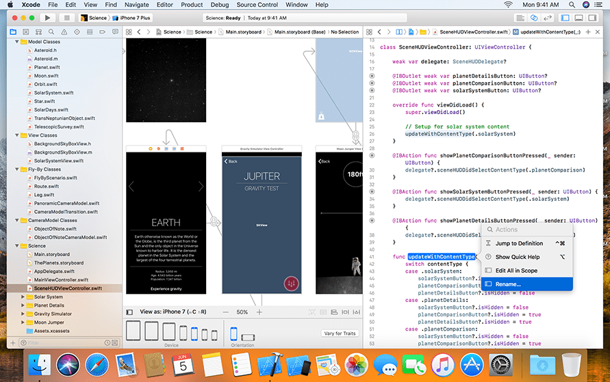 xcode screen example